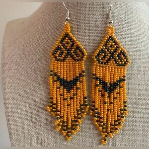 New Handmade chakira bead earrings.